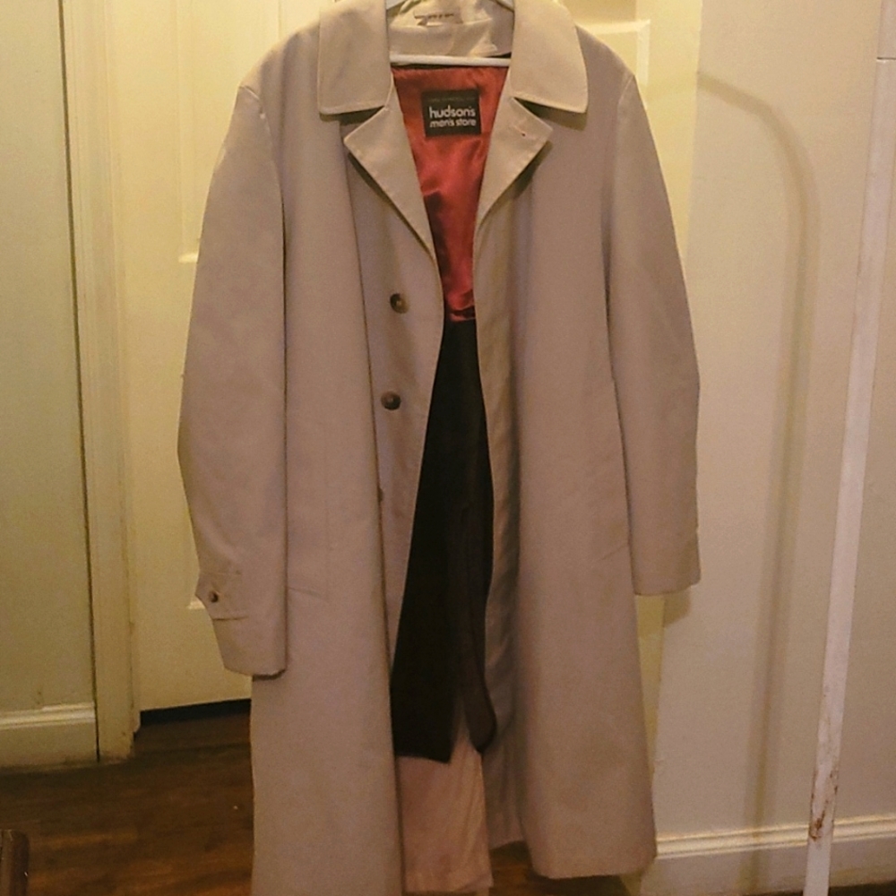 Mens Trench Coat 44 Size . Hudson's Men's Store.